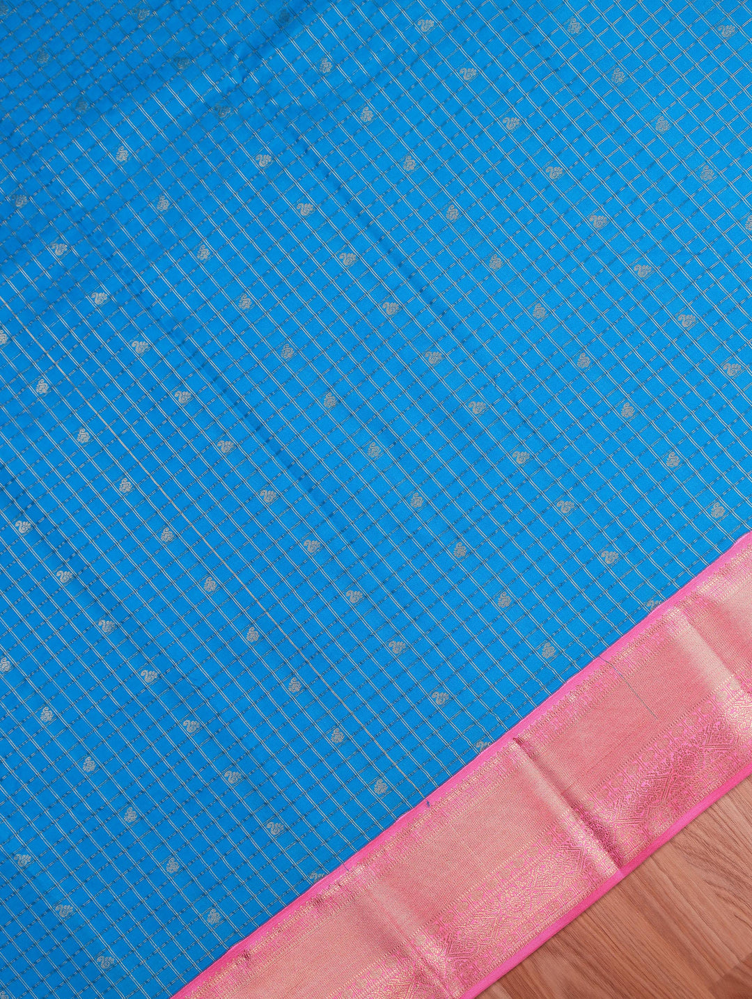 Varsha — Sky Blue Tana Art Silk Saree
