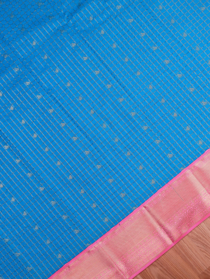Varsha — Sky Blue Tana Art Silk Saree