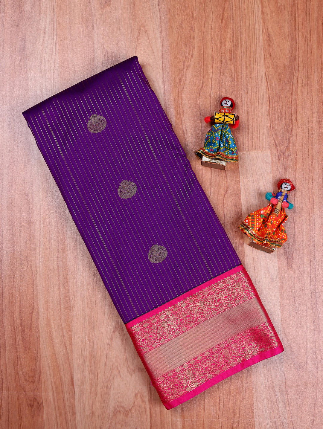 Saranya — Purple Tana Art Silk Saree
