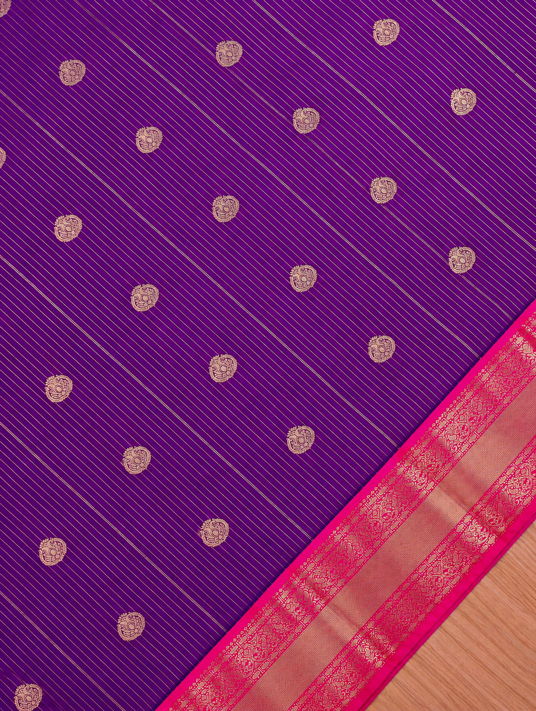 Saranya — Purple Tana Art Silk Saree