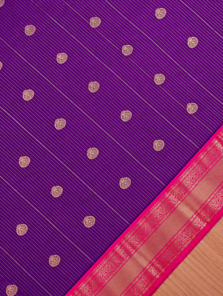 Saranya — Purple Tana Art Silk Saree