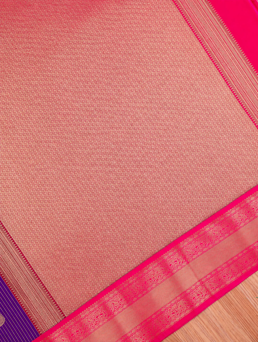 Saranya — Purple Tana Art Silk Saree