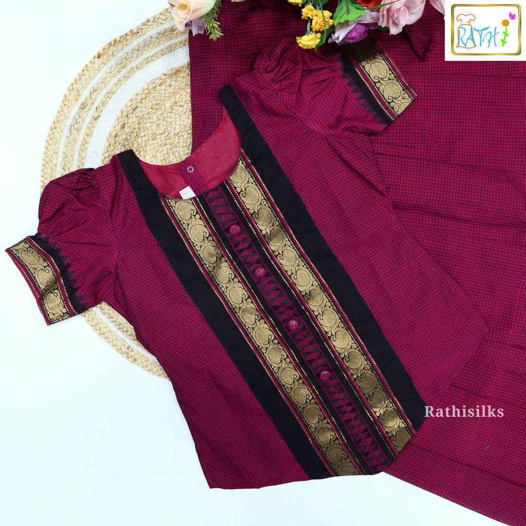 Thari Cotton Pavadai Set