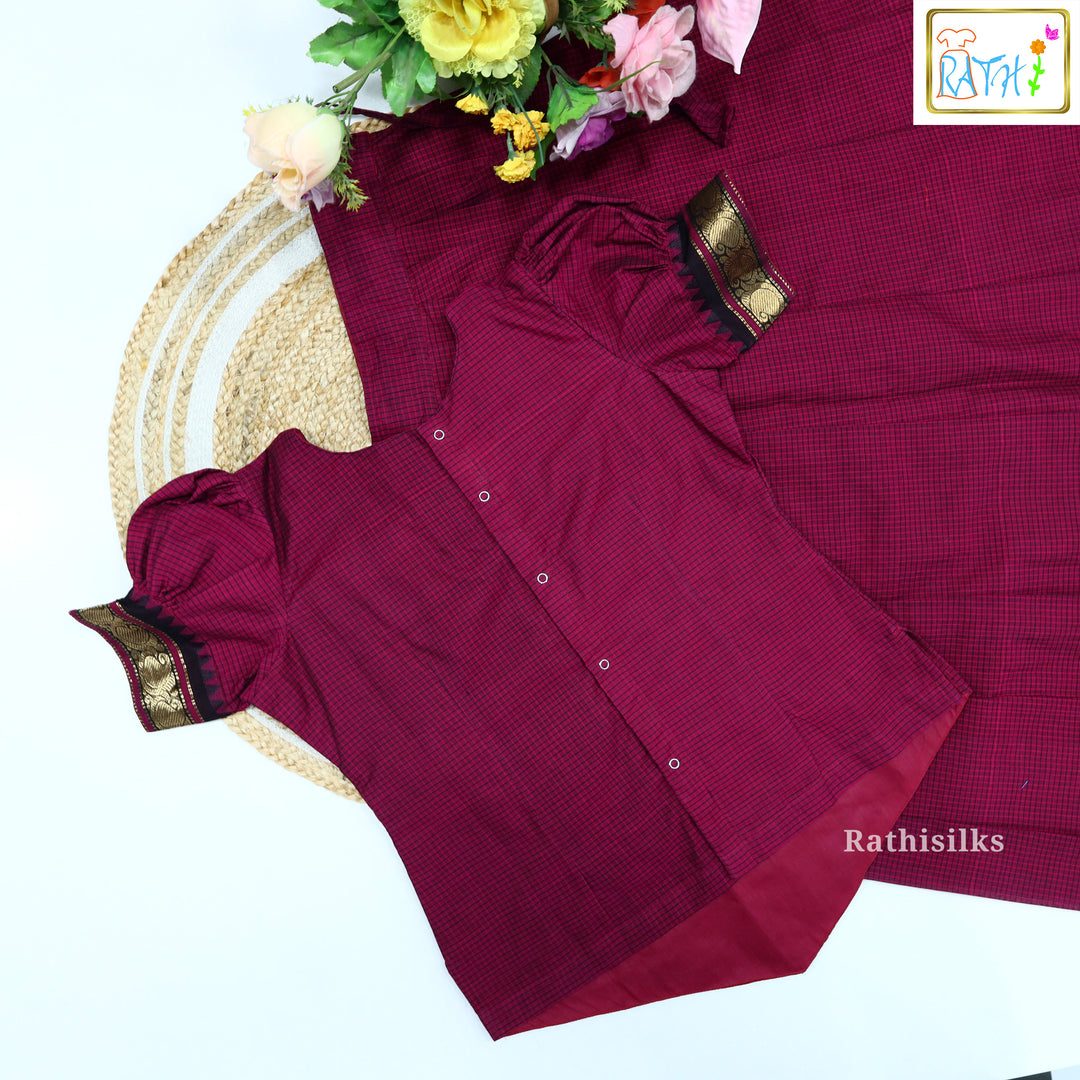 Thari Cotton Pavadai Set