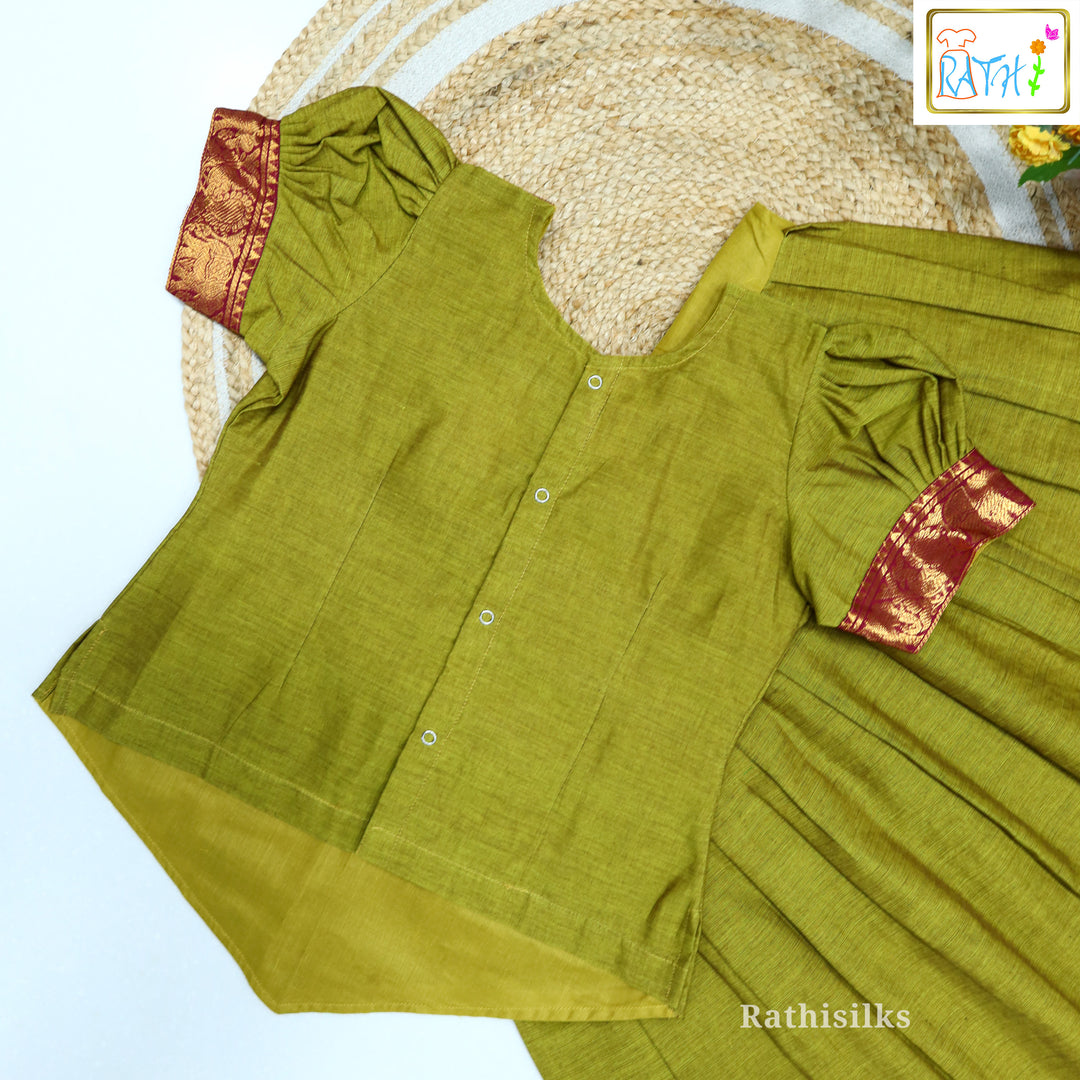 Thari Cotton Pavadai Set
