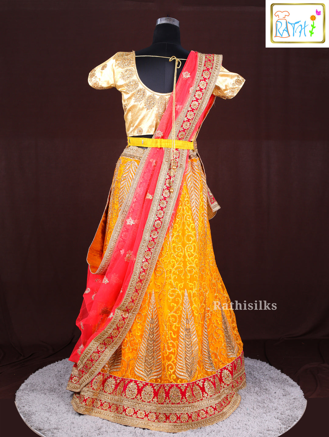 Radiant Yellow Lehenga Rathi Silks Radiant Yellow Lehenga Rathi Silks