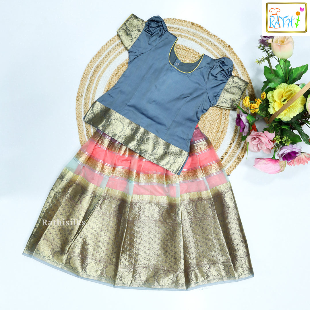Karishma Top – Art Silk Pavadai Set
