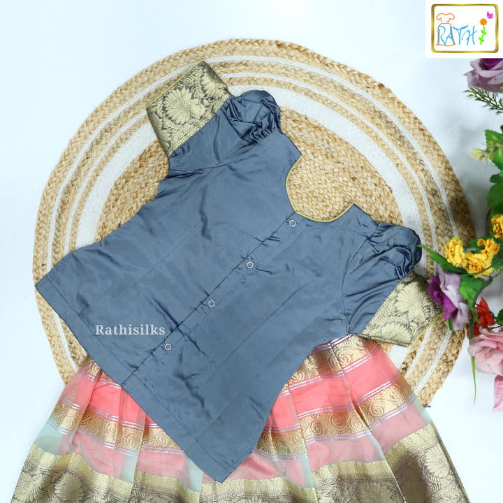 Karishma Top – Art Silk Pavadai Set