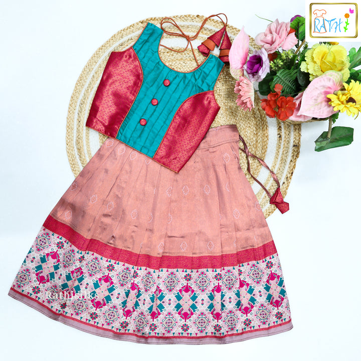 Beautiful Art Silk Pavadai Set