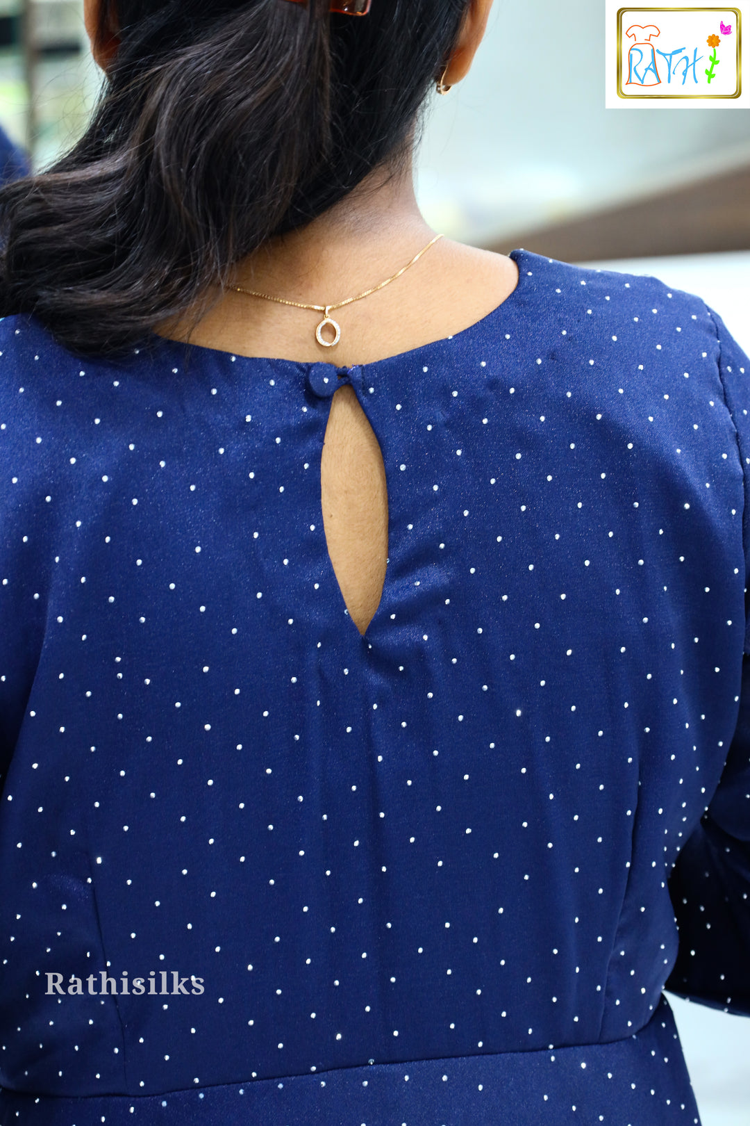 Jarchat Fabric Floor-Length Ethnic Gown