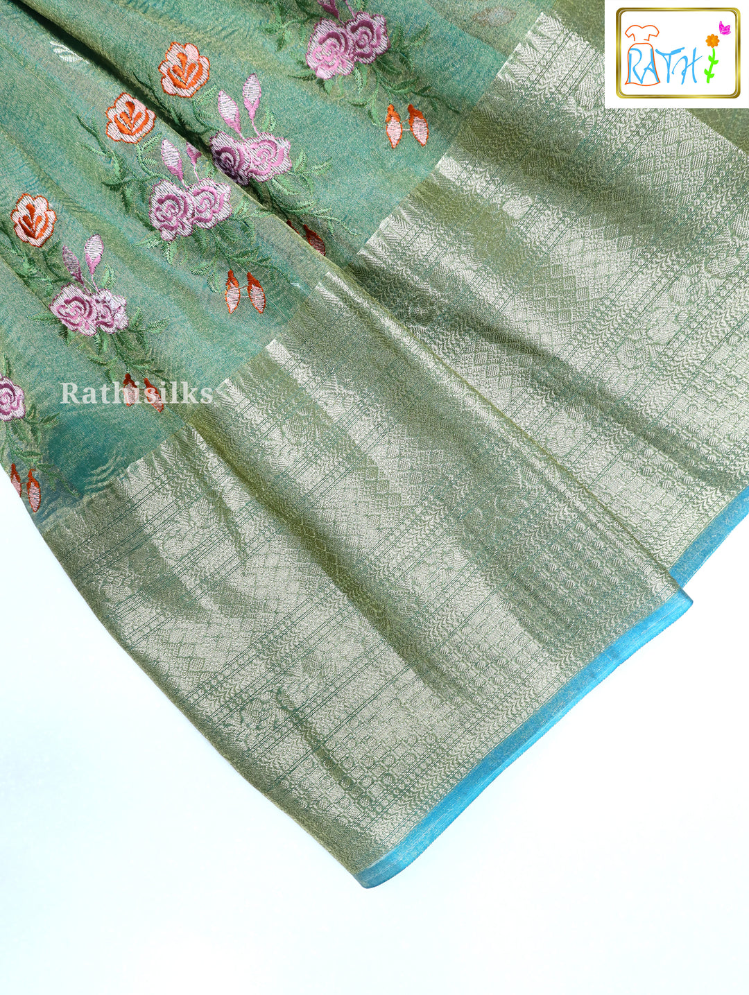 Embossed Crush Pavadai Set