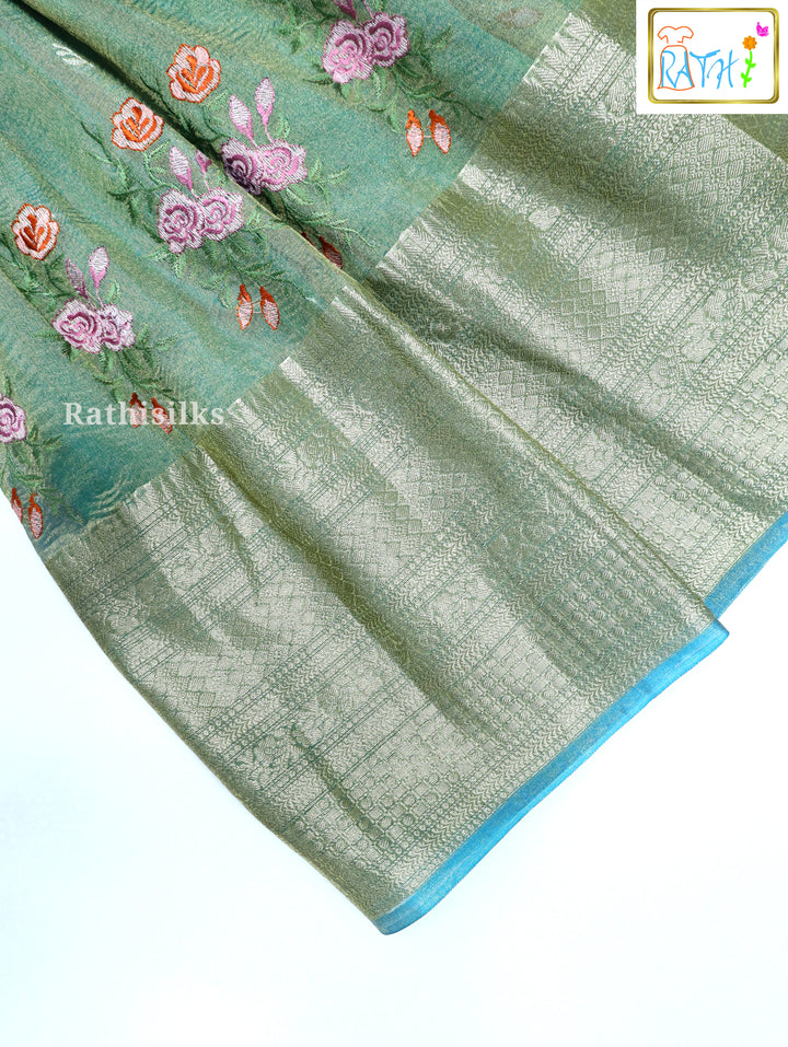 Embossed Crush Pavadai Set