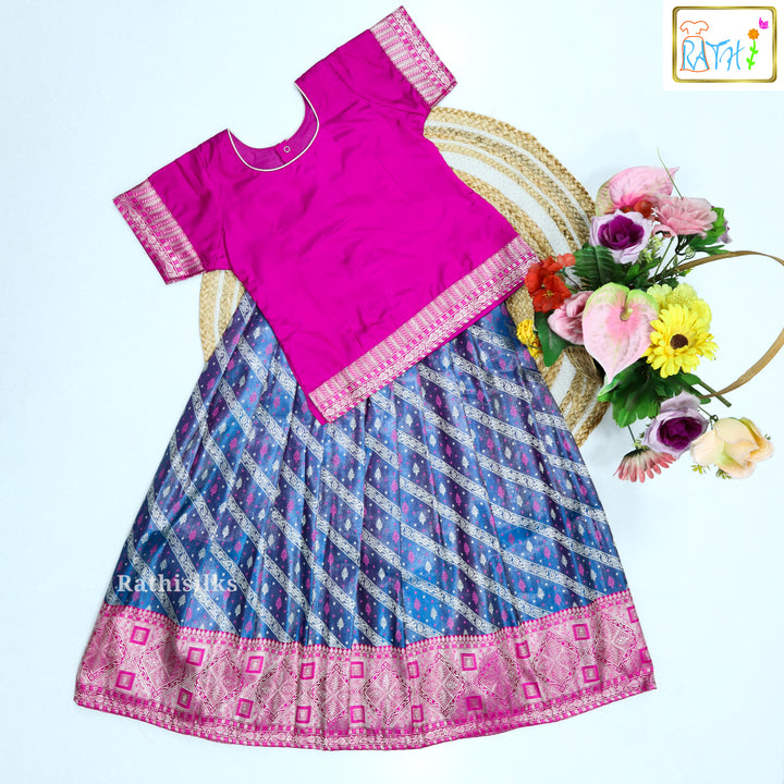 Karishma Top Art Silk Pavadai Set