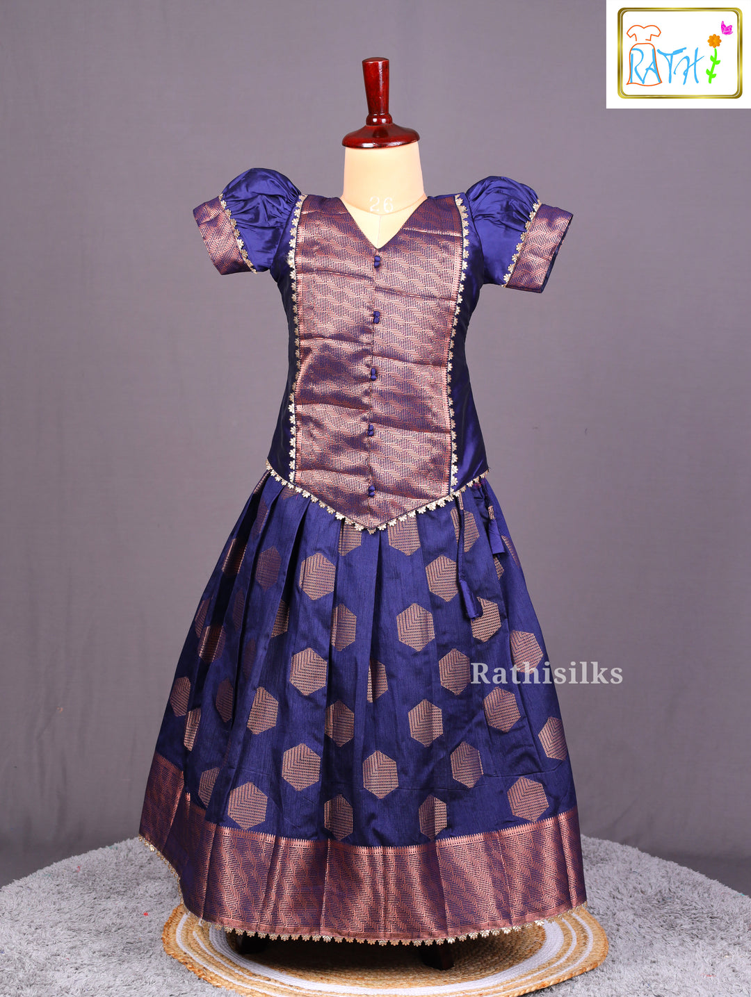 Royal Blue Pavadai Sattai