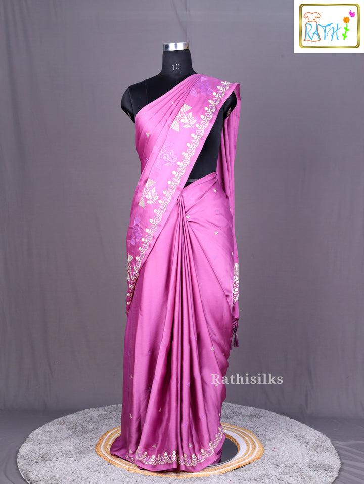 Elegant Synthetic Saree
