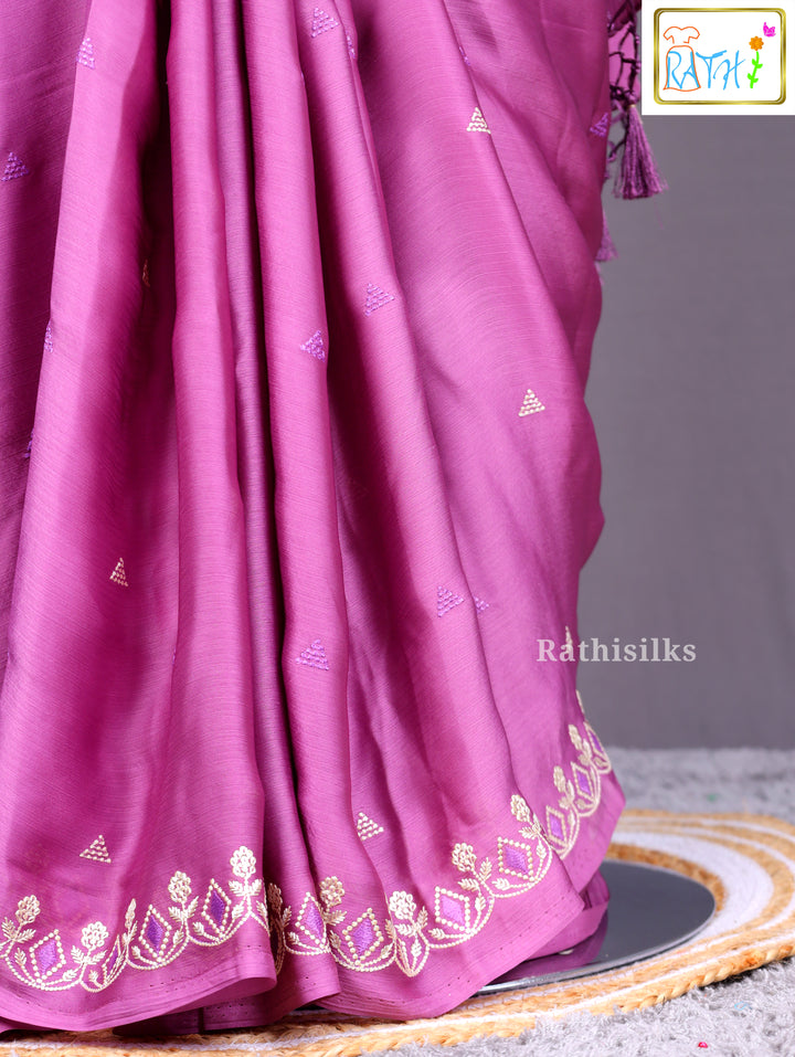 Elegant Synthetic Saree