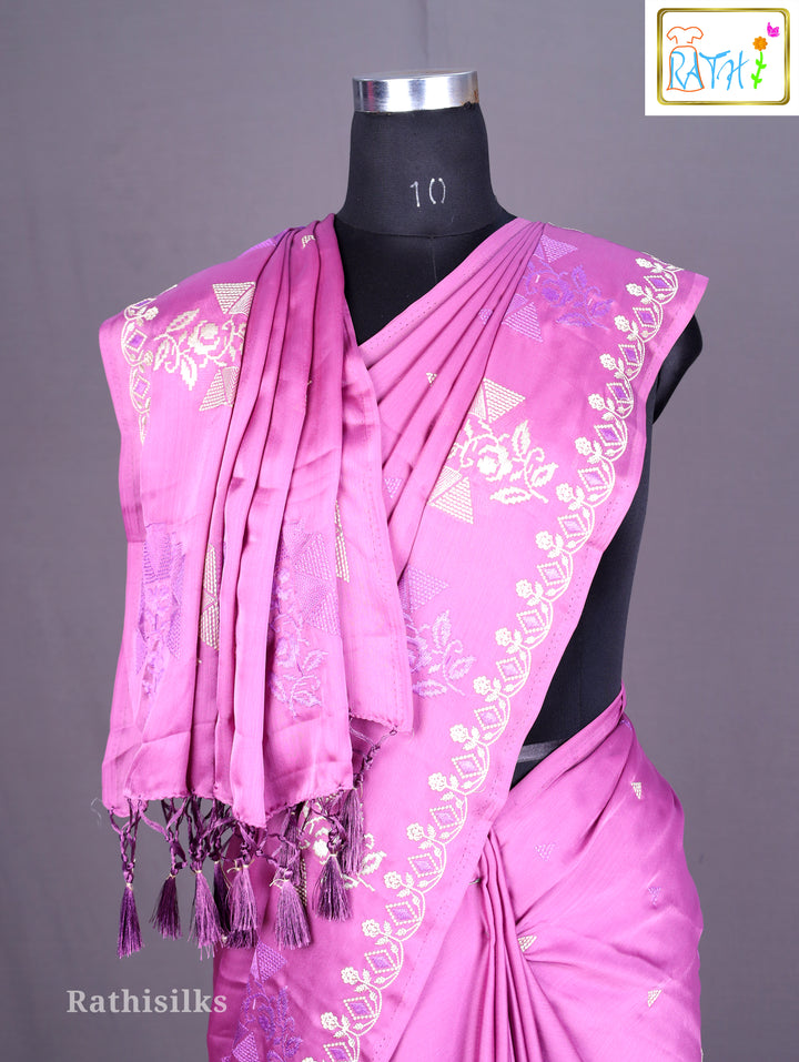 Elegant Synthetic Saree