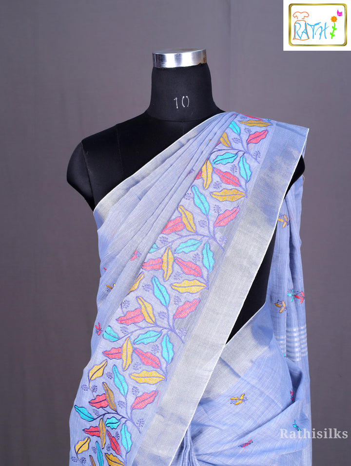 Modern Embroidered Saree
