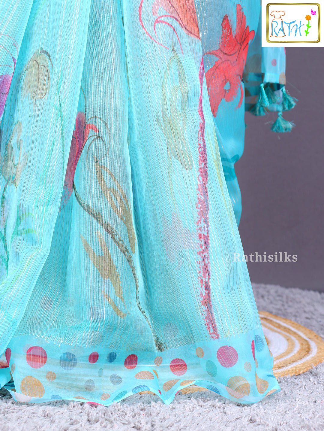 Casual Printed Synthetic Saree