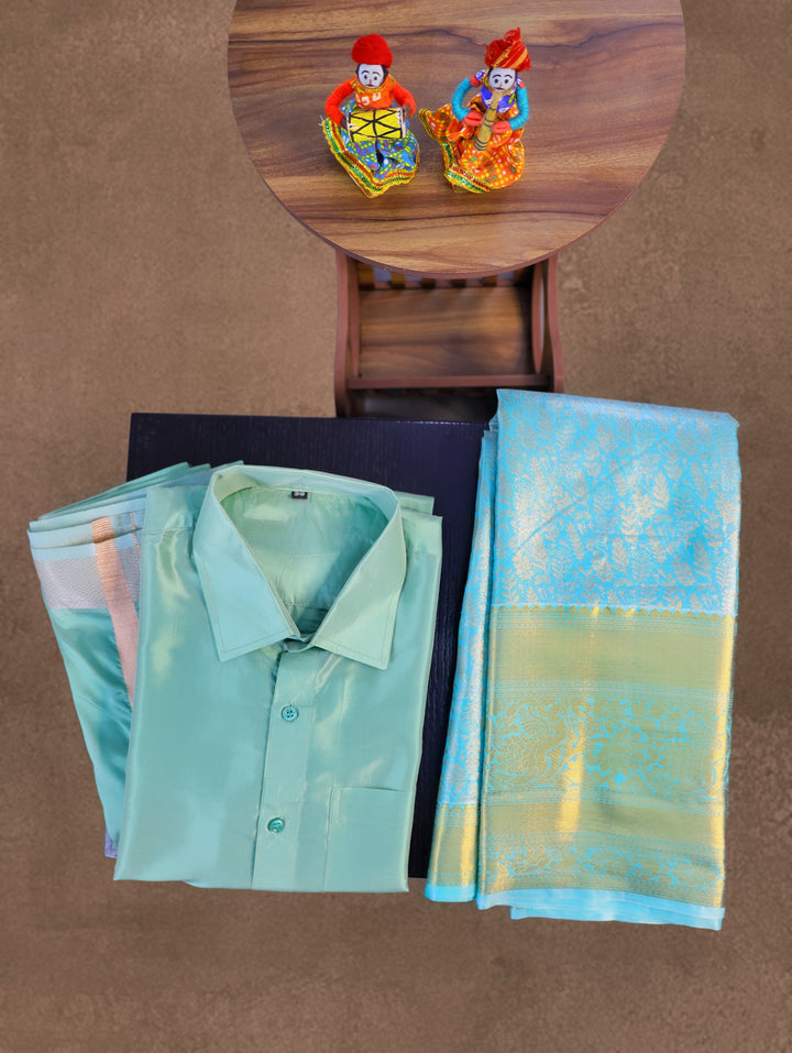 Art Silk Couple Combo Set