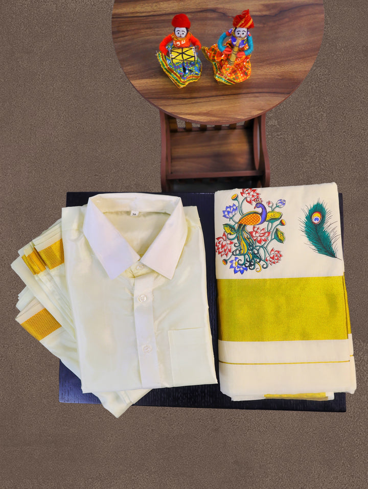 Art Silk Couple Combo Set