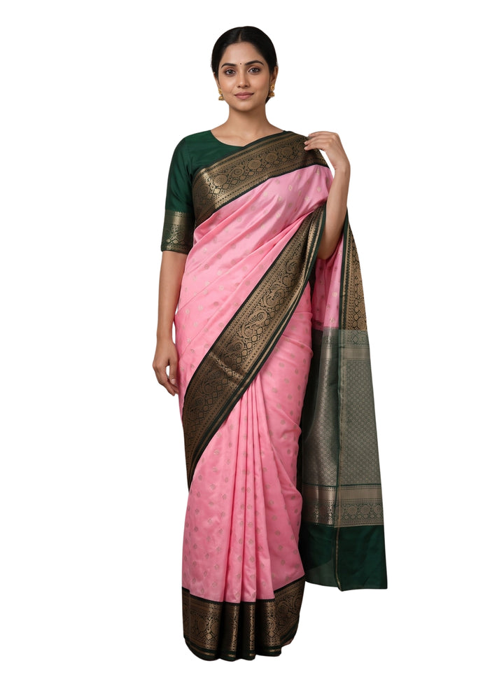 Anbu — Pink Tana Art Silk Saree