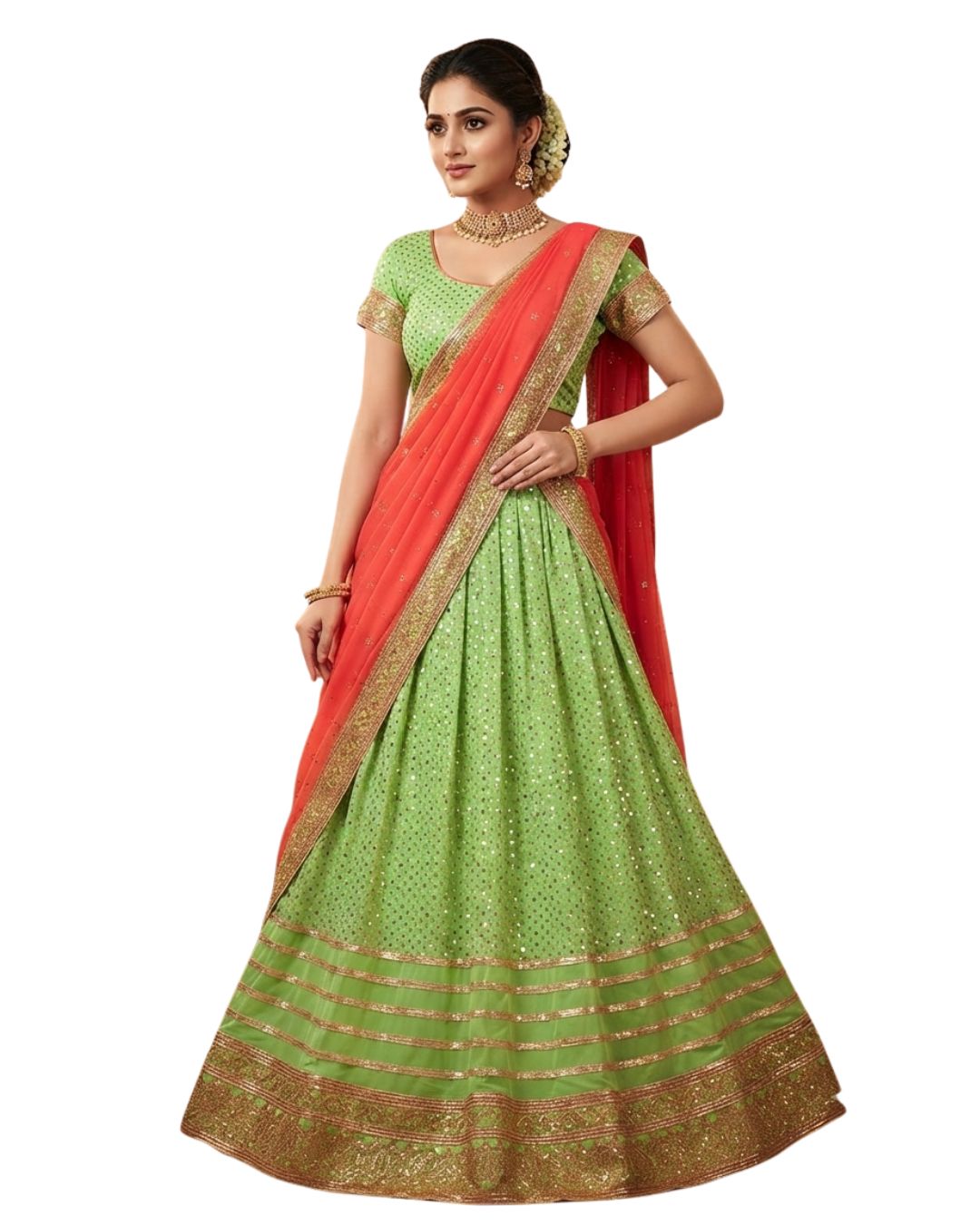 Vibrant Green Lehenga