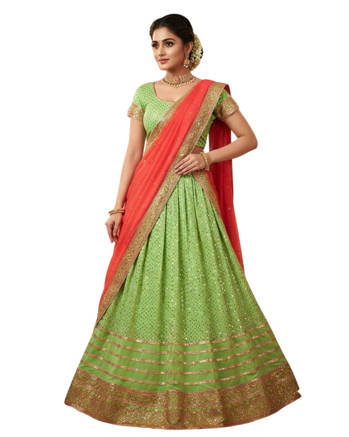 Vibrant Green Lehenga