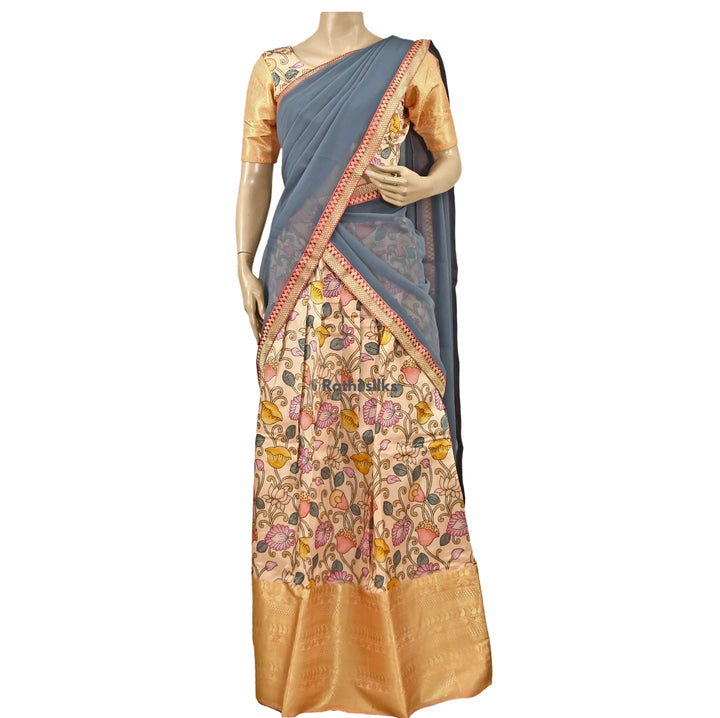 Floral Printed Half Saree