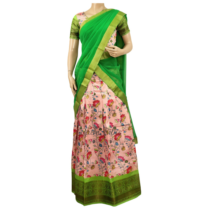 Floral Printed Half Saree