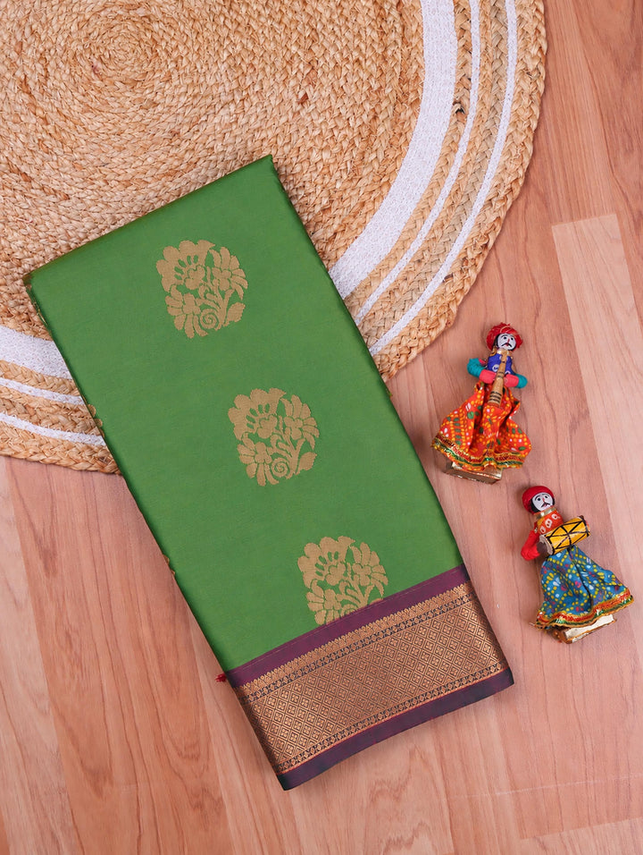 Mithra — Green Art Silk Saree