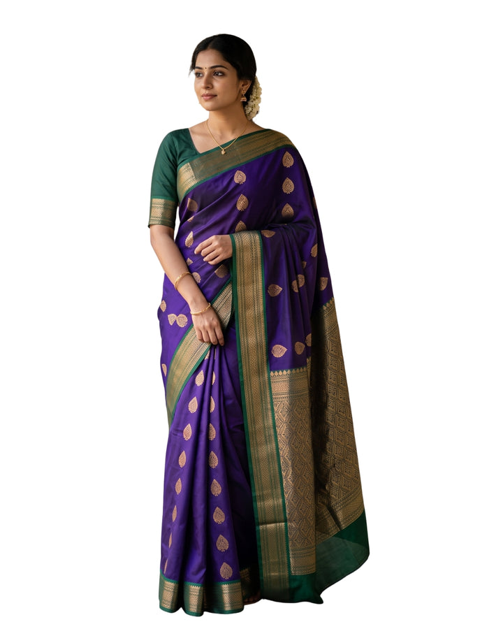 Meera — Royal Purple Art Silk Saree