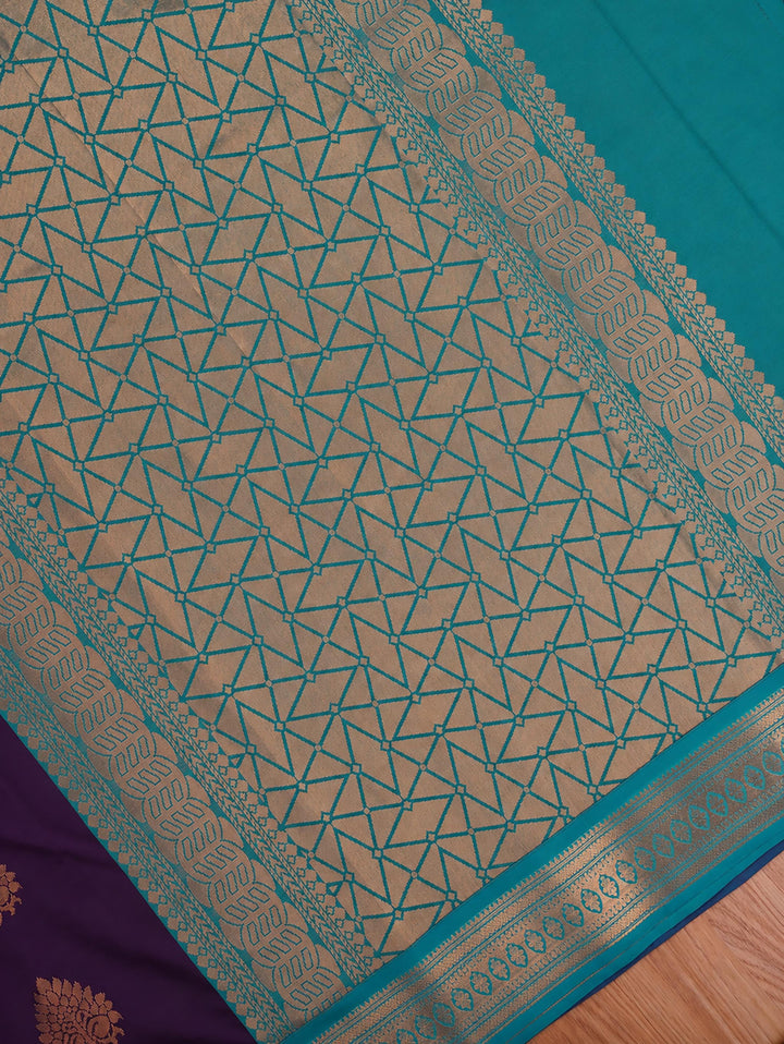 Kausalya — Deep Purple Art Silk Saree