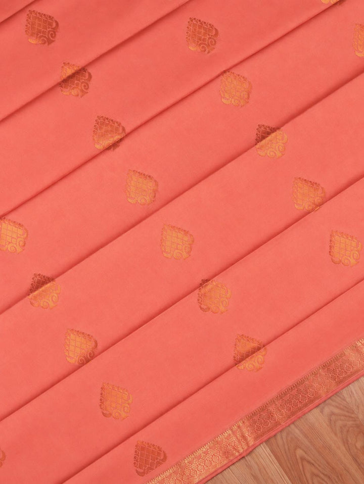 Abinaya — Peach Art Silk Saree – body