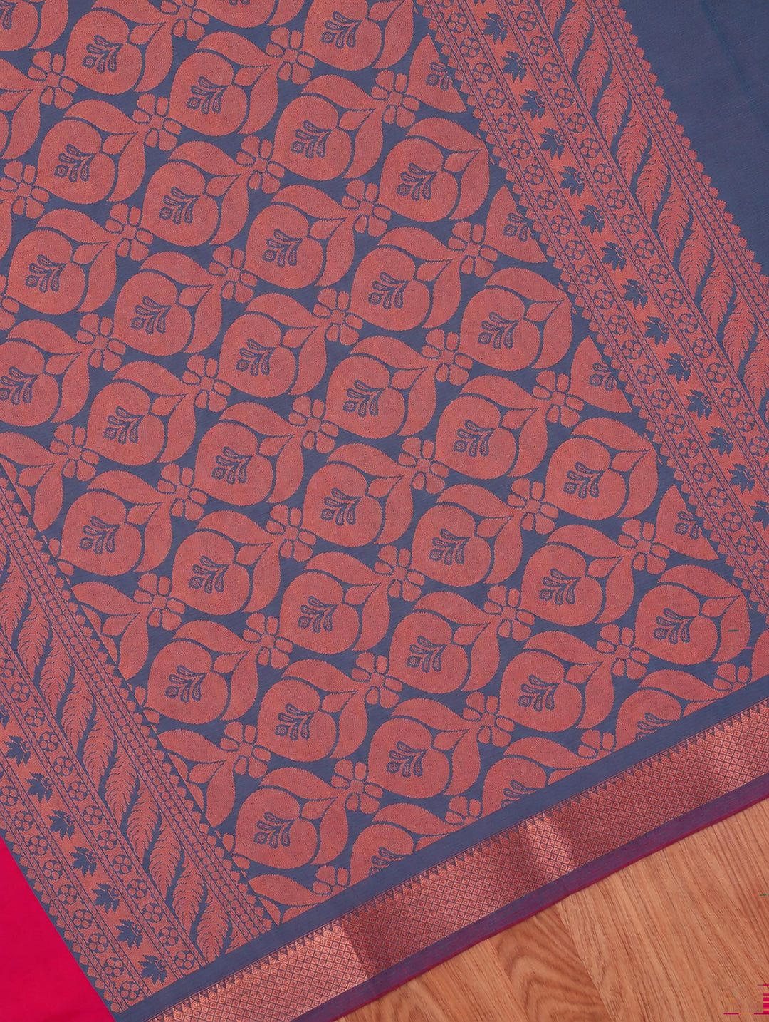 Indira — Rani Pink Art Silk Saree