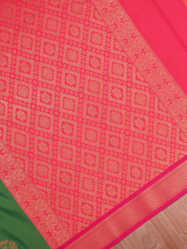 Mithra — Green Art Silk Saree