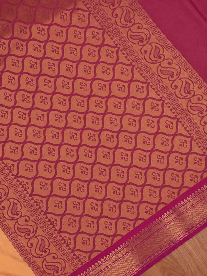 Ramya — Beige Art Silk Saree – pallu