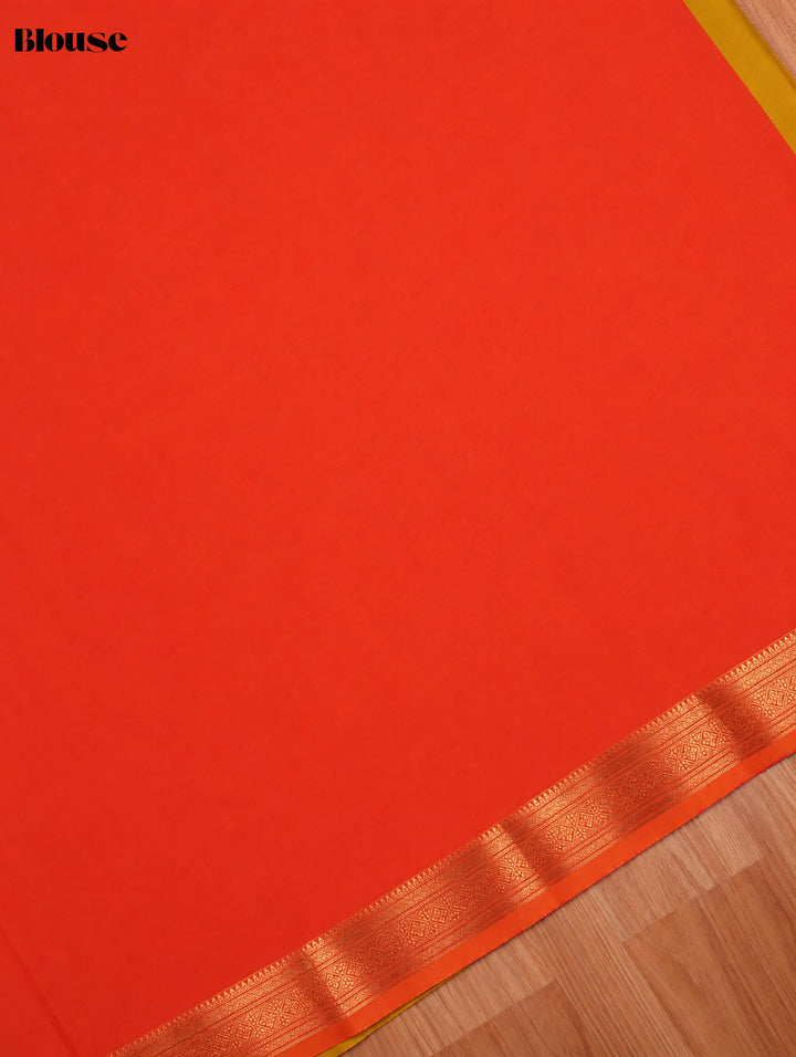 Sornam — Golden Yellow Art Silk Saree