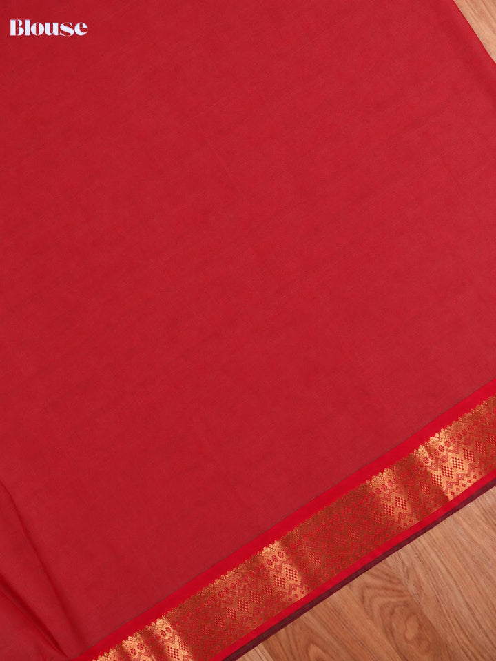 Valli — Emerald Green Art Silk Saree – blouse piece