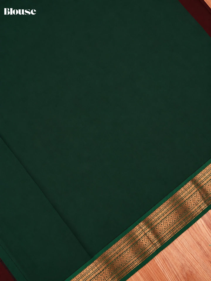 Thilaka — Dark Brown Art Silk Saree
