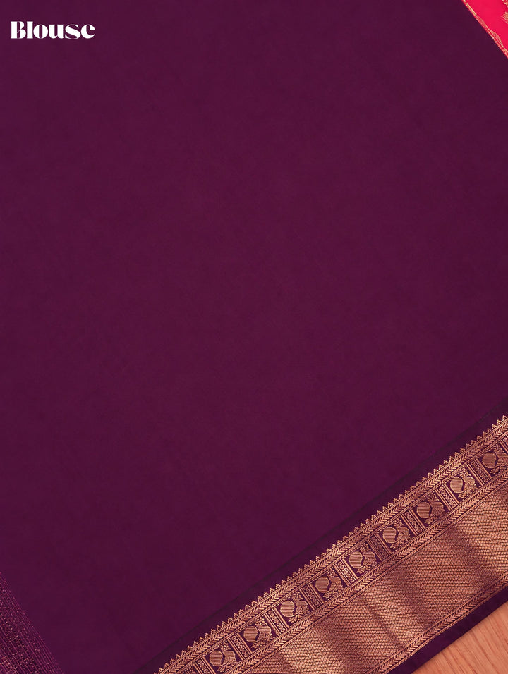 Rohini — Red Tana Art Silk Saree – blouse piece