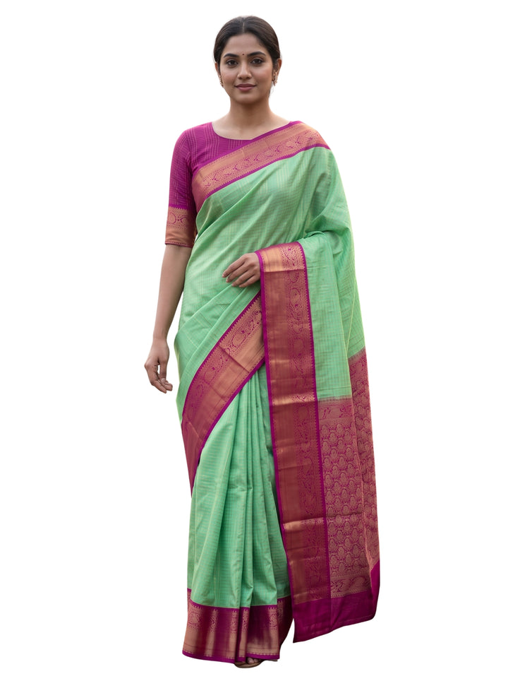 Kalpana — Light Green Tana Art Silk Saree