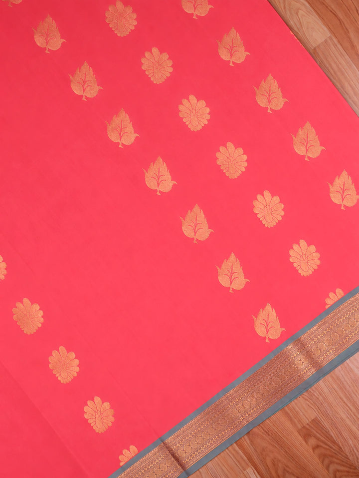 Dhanya — Dusty Rose Art Silk Saree
