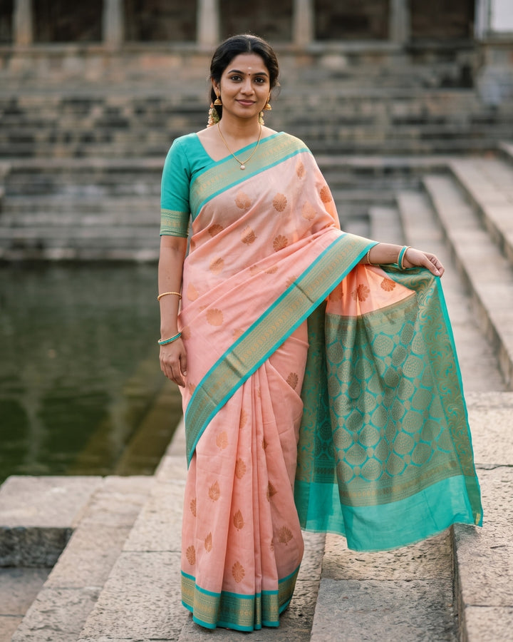 Chitra — Beige Art Silk Saree