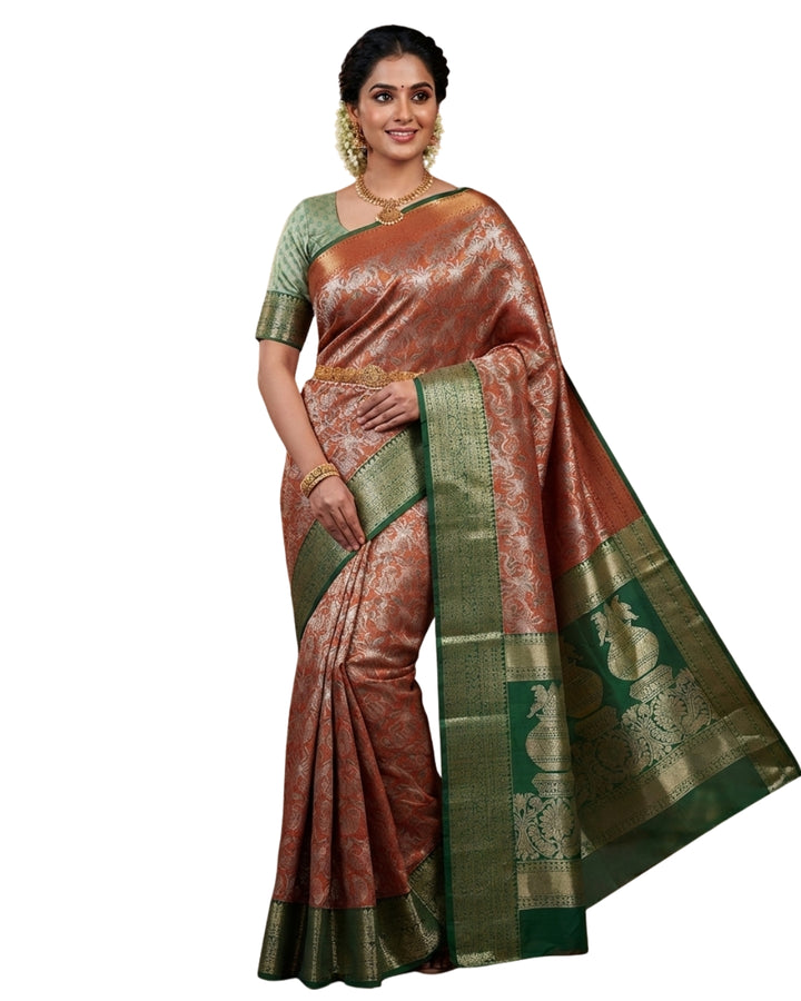 Art Korvai 2 Card All Self Saree