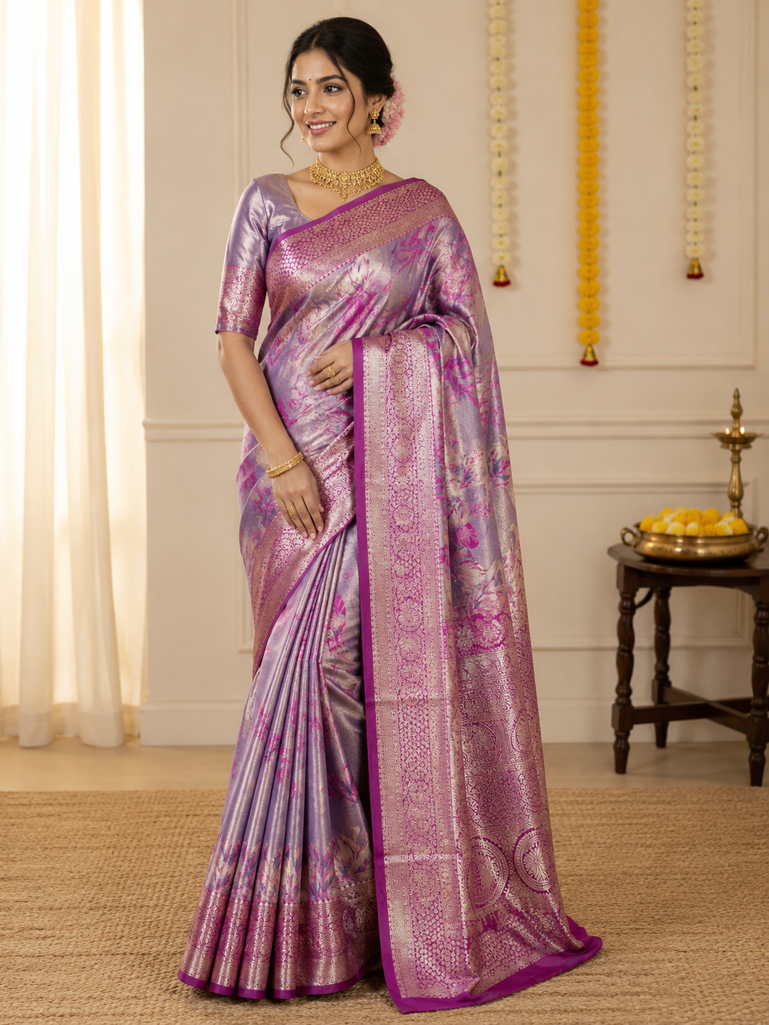 Art 3 Finger Tissue Saree