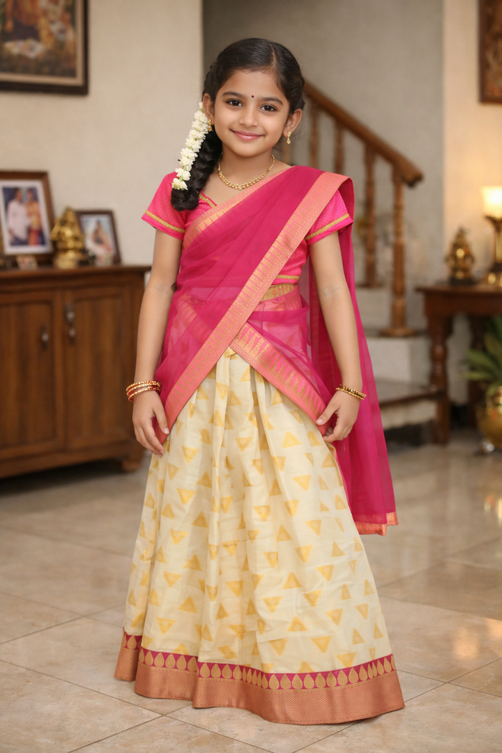 Designer Half Saree