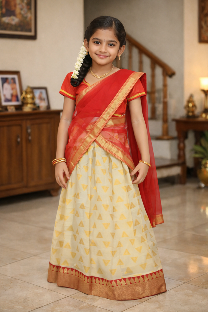 Designer Half Saree