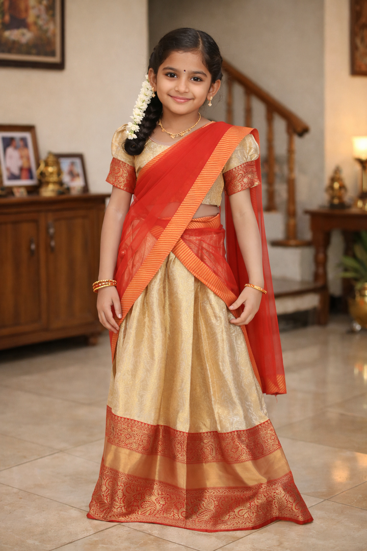 Designer Half Saree