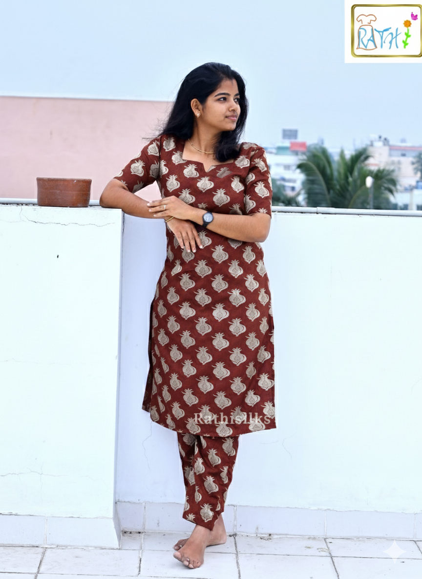 Purple Art Silk Women’s Co-ord Set